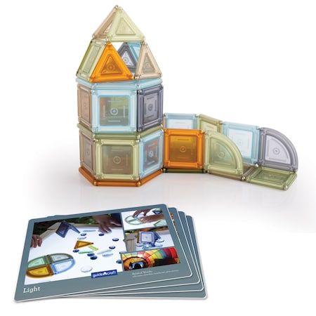 Guidecraft PowerClix Solids Natural, 70 Pieces G9205